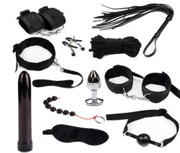 Bondage Set Vibrator For Women adult Role Game Sex Toys For Couplesnylon Hand s For Sex Bdsm Bondage Restraintsex Shop Y1907112094415