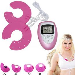 Bust Enhancer Electronic Muscle Firmer Massage Breast Enhancement Enlargement Growth Stimulator Pulse Machine Chest Q240509