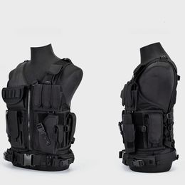 Hunting Security Clothes Swat Tactical Vest Swat Jacket Chest Rig Multi-Pocket SWAT Army CS Hunting Vest Camping Accessories 240507