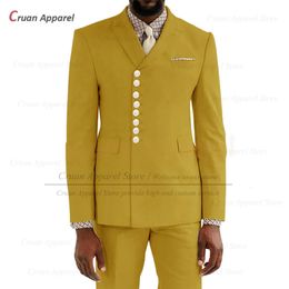 Formal Suit For Men Wedding Banquet Groomsman Elegant Blazer Pants 2 Pieces Evening Party Tailor-made Classic Male Costumes 240429