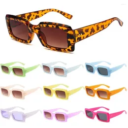 Sunglasses Trendy Eyewear UV400 Shades Female Sun Glasses Small Frame Rectangle