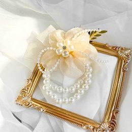 Bracelarie ślubne Eleganckie różowe nadgarstek Corsage Flower Wedding Bridal nadgarstek kwiat kursage rąk ręka flower bal mat