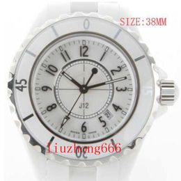 Full Ceramic Quality Sapphire Crystal Wristwatches Quartz Movement Women's Watch Black Bezel Fashion Ladies 12 Big Lady Watches 277T