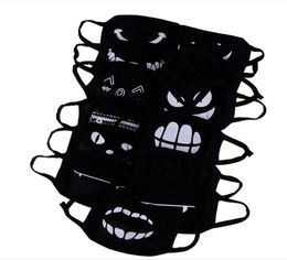 Black Cotton Mouth Face Mask Cartoon Dustproof Mouth Face Mask Anime WomenMen Muffle Face Mouth Masks Fast delivery DHL for ov9346954