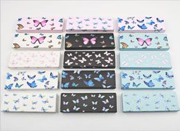 100pcslot Rectangle Shape Butterfly Lash Boxes Packaging for Mink Lashes Paper Material Whole Eyelashes Box Case Empty5493755