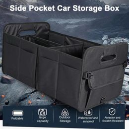 Storage Bags Easy-access Car Bag Spacious Trunk Organiser With 9 Pockets Foldable Design Handles Ideal For Suvs