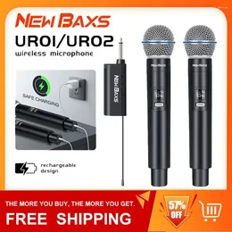 Microphones Wireless Microphone 2 Channel UHF Fixed Frequency Dynamic Party Karaoke Meeting Church Show Professional Mic