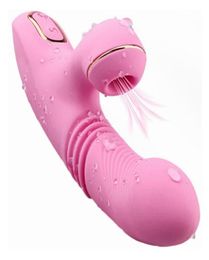 Clitoris Sucking Female Orgasm Dildo Vibrators G Spot Clitoris Stimulator Heating Telescopic Vibrator Masturbator For Women Y190618881296