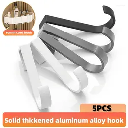 Hooks S-hook Rack Special Accessories For Sliding Removal Space Aluminium Punch-free Solid Thickened Metal 5PCS