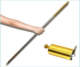 Party Favour Party Favour Pocketstaff Stainless Portable Martial Arts Metal Staff 110/150Cm Magic Wand Professional Magician Stage Dhbuo5086864