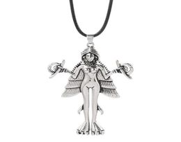 Pendant Necklaces Lilith Innana Ishtar Necklace Demon Sigil Luciferian Satanic Talisman Chain Occult Amulet Jewelry2696493