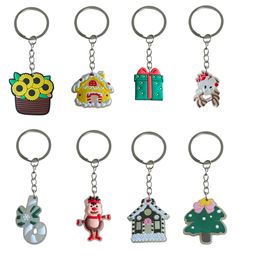 Key Rings Fluorescent Christmas Keychain Keyrings For Bags Keychains Party Favours Childrens Keyring Suitable Schoolbag Tags Goodie Bag Ot7Pv