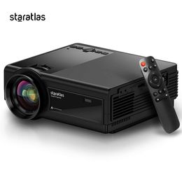Projectors WiFi and BT 5G native 1080P home theater video portable outdoor projector compatible with USB VGA HDMI and mobile phones J240509