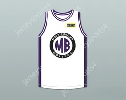 CUSTOM NAY Mens Youth/Kids MARTIN PAYNE 23 MORRIS BROWN COLLEGE WHITE BASKETBALL JERSEY WITH MARTIN PATCH TOP Stitched S-6XL