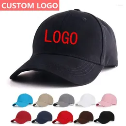 Ball Caps Women Personalised Logo Embroidery Print Cotton Baseball Cap Custom Trucker Hats Men Sports Hip Hop Plain Hat