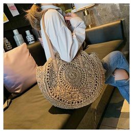 Bag Beach Rattan Hand Woven Straw Bohemian Summer Handbag Travel Female Tote Wicker Bolsos De Mimbres Paja