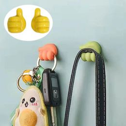Hooks 5/10/20 Pcs Multifunctional Clip Holder Thumb Wire Organizer Wall Hanger Strong For Kitchen Bathroom