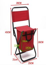 Portable outdoor beach chair with storage bag Multifunction folding fishing chair oxford fabric camping hiking picnic furniture s2867896