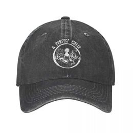 Ball Caps A Perfect Circle Octopus Math Teacher Men Women Baseball Cap Rock Band Distressed Washed Hats Cap Outdoor Activities Sun Cap Y240507