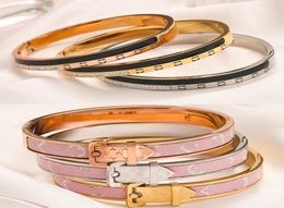 Bangle Bracelets Gold and silver Bracelet Doll Luxuy European And American Pink Fashion Brand Young Styles Classic Style Christmas7689156