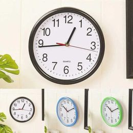 Wall Clocks Circular Needle Digital Home Clock Fashion Silent Living Room Quartz Decoration Timing Glass Q240509