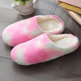 Slippers Unisex Women Men Indoor Warm Winte House Couple Slipper Winter Shoes Home Flat Floor Soft Slient Slides For Bedroom