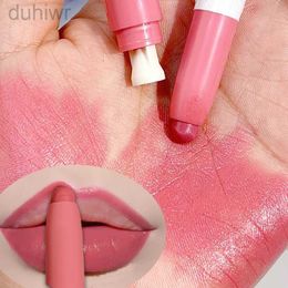 Lip Pencils High pigment smooth lip pencil matte nude durable waterproof 24 hours lipstick velvet no cruel lipstick pencil d240510