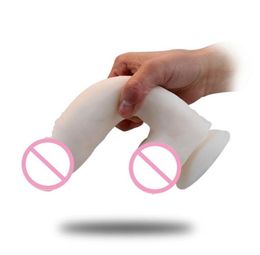 Super Soft Simulation Small Dildo Female Masturbation Device Fake Penis Inverted Model Realistic Dildo Sex Toys for Woman Y20041035950144