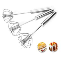 Semiautomatic Egg Whisk Stainless Steel Hand Push Blender Egg Beater Milk Frother Mixer Stirrer Kitchen Versatile Stiring Tool KD2790575