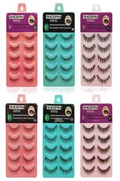 SHIDISHANGPIN 5 pairs False Eyelashes Natural Long Eye Lashes Extension Makeup Professional Faux Eyelash Full Strip Lashes Fake La2181642