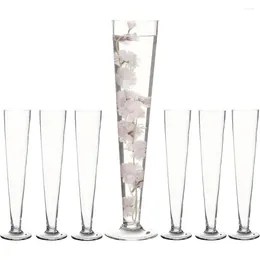 Vases Clear Trumpet Room Decor 24" Height. (6 Vase Sets Of 6 24") Freight Free Table Decoration & Accessories Home Items