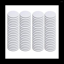 Wine Glasses 80PC Sublimation Blank Cup Coasters Bulk 4X4Inch Round Mat Rubber For Transfer Heat Press Printing