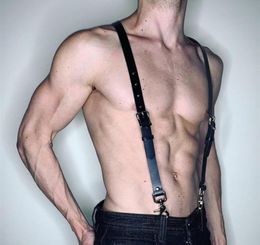 Belts Leather Harness Men Belt Body Bondage Adjustable Sexy Punk Chest Straps Suspenders Gay Sword Rave Club Goth ClothingBelts2835800