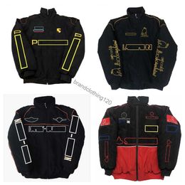 HQ Motorcycle clothes New F1 Formula One Jacket Autumn and Winter Full Embroidery Cotton Clothing Spot Sale PCA1