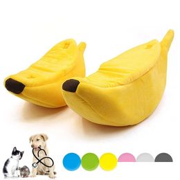 Cat Beds Furniture Mats Bed Banana Pet House Cave Cute Cosy Slee For Cats Small Animals Durable Puppy Kennel Kitten Basket Accesso Dhvhw