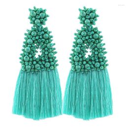 Dangle Earrings Sehuoran Bohemian Big Tassel For Women Female Fringe Fashion Statement Large Drop Boho 2024 Jewelry