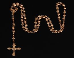 24 wholesale/4mm stainless steel bead , vintage gold rosary small necklaces, women's necklaces, Jesus necklaces.4344794