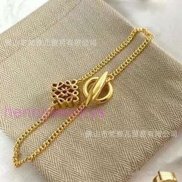 designer bracelet jewelery Hollow loewve Square Bracelet Gold Plated Luxury Design Sense Geometric Circle Handicraft Women