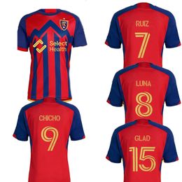 24-25 Real Salt Lake Customised soccer jerseys thai quality yakuda dhgate Discount 7 RUIZ 9 CHICHO 6 OJEDA 8 LUNA 15 GLAD 25 CROOKS sports wholesale dhgate Discount