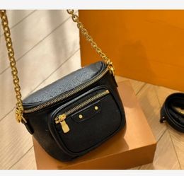 High Quality Fashion Leather Waist Bag Ladies Fanny Pack Shoulder Belt Purse Bags Fashion Designer Crossbody Chest Bags