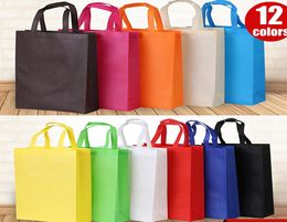 Blank NonWoven Tote Bag Reusable Shopping Handbag 3Dimensional Brand Advertising Promotional Gift Bags Accept Custom Logo Printi4738525