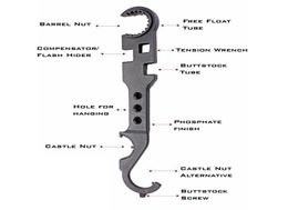 Outdoor AR 4 15 Wrench Steel Heavy Duty Multi Combo Purpose Tool Portable Design Model Tools6022172