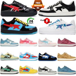 Free shipping designer Casual Shoes outdoor mens womens sta Low platform Black Camo bule Beige pink Suede sports sneakers trainers fashion Tennis shoes size5.5-11