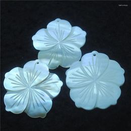 Pendant Necklaces 5PCS White Shell Pendants 40MM Mother Of Pearl DIY Jewellery Making Accessories Top Fashion Items Arrivals