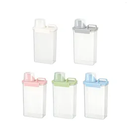 Storage Bottles Clear Food Container Leakproof With Lid Transparent Fresh Keeping For Flour Cereal Nuts Rice