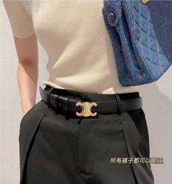 Belts Adhesives Triumphal Arch Belt Women039s first layer cowhide mesh red leather thin belt decorative jeans suit dress2512155