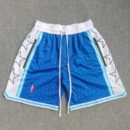 Men's Shorts Trillest Los Angeles Blue Mamba Snake Pattern Printed Basketball Shorts with Zipper Pockets Bryant Street Wear TrainPants J240510