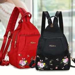 School Bags Fashion Anti Theft Women Backpack Durable Oxford Style Cloth Pretty Girl Backpacks Travel