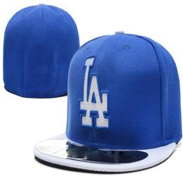 New On Field Los Angeles fitted hat LA CAP Top Quality flat Brim embroiered Letter Team logo fans baseball Hats full closed ca9570114