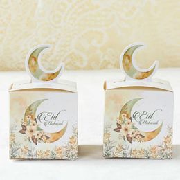 3Pcs Gift Wrap 24Pcs Eid Mubarak Candy Gift Box Eid Black White Packaging Box Ramadan Decoration 2024 Islam Muslims Festive Party Supplies